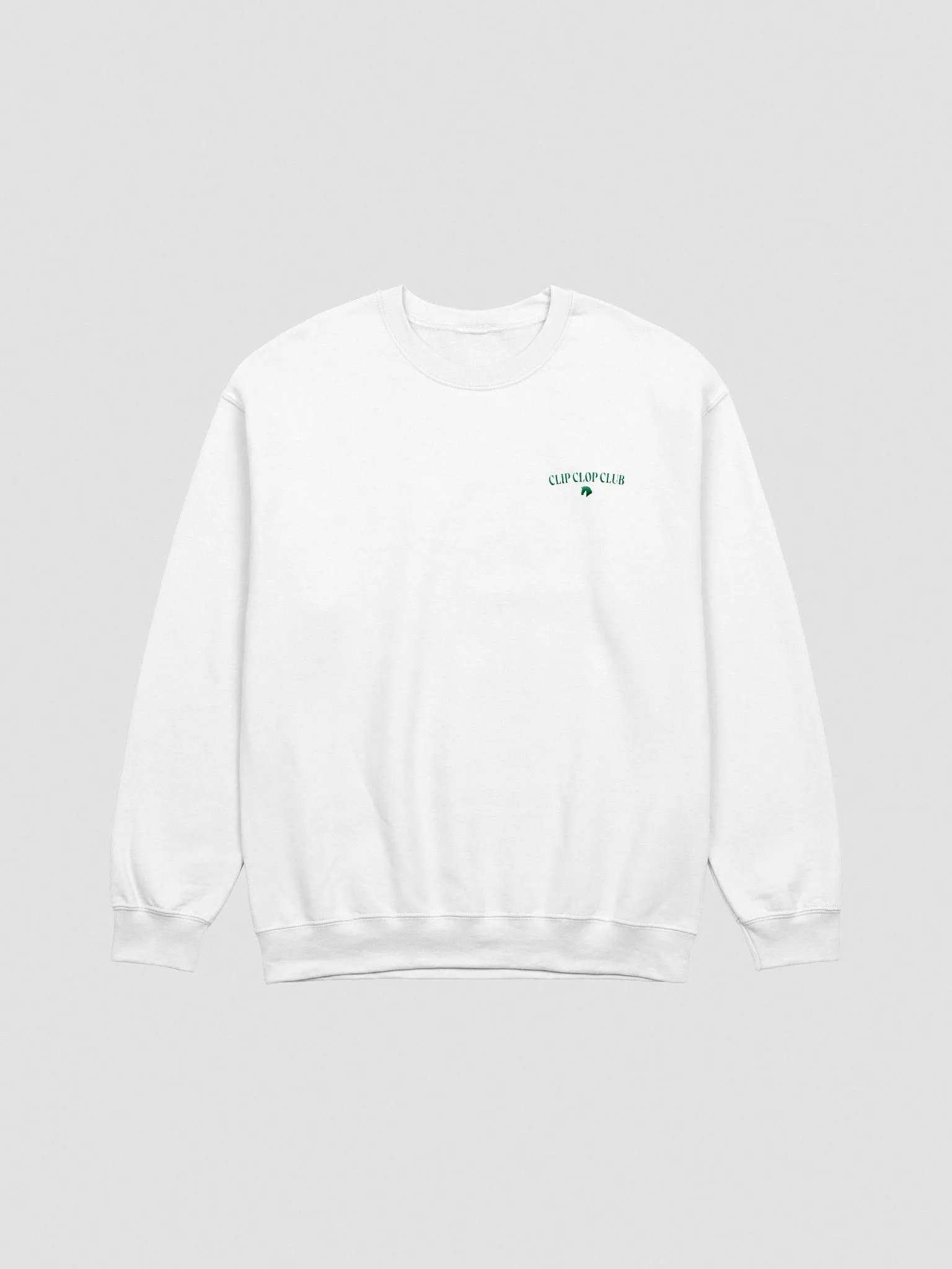 clip clop club emblem embroidered crewneck product image (14)