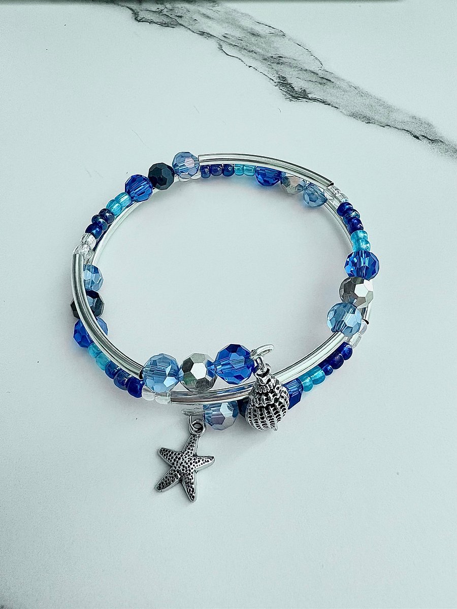 Handmade 8.25" Coil Bracelet | Coastal Charm Jewelry | by Monique Faella Designs™ | MFD-00070 product image (3)