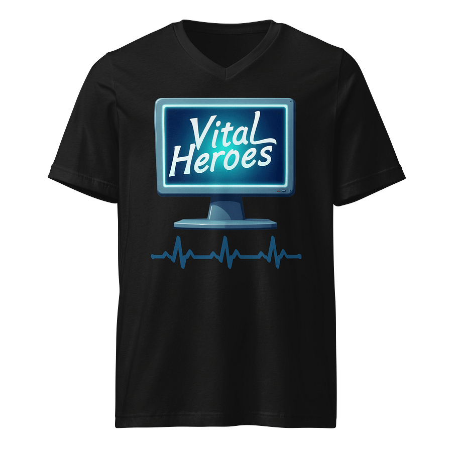 Vital Heroes ECG V-Neck Tee product image (1)
