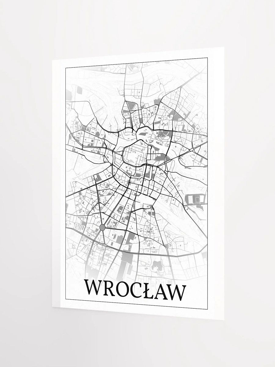 Wrocław, Poland, city map print product image (6)