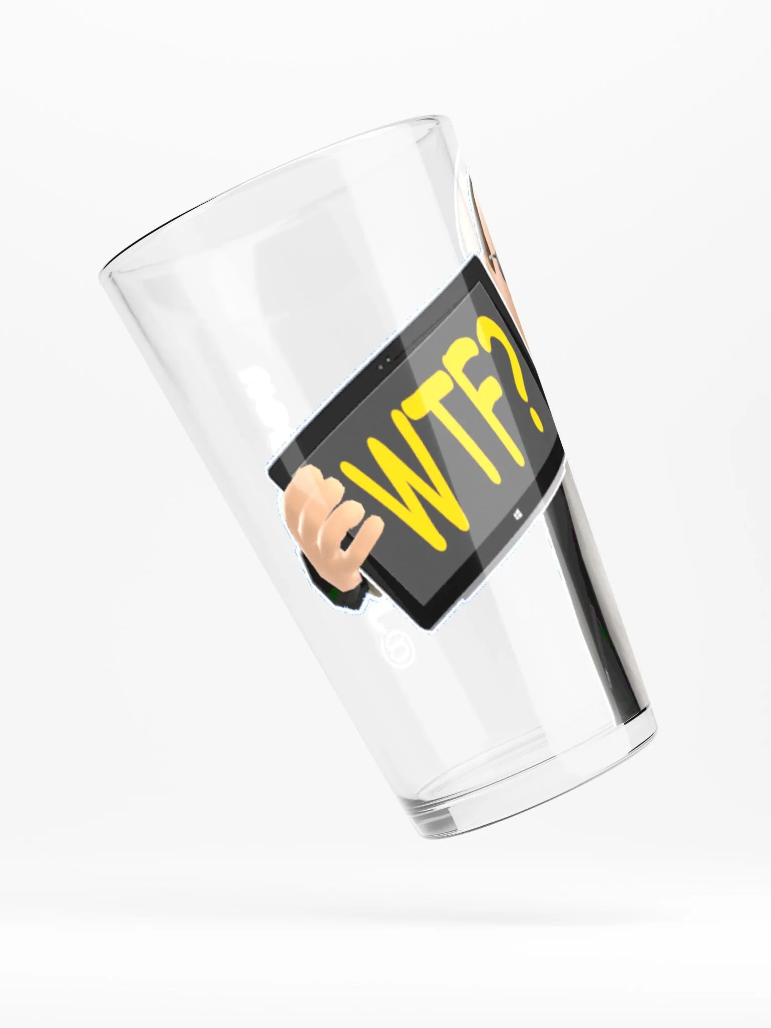 WTF Emote - Pint Glass product image (4)
