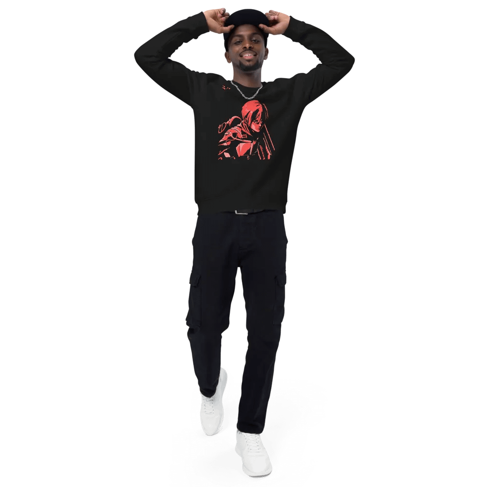 Mikasa Red Japanese Text Raglan Sweatshirt product image (4)