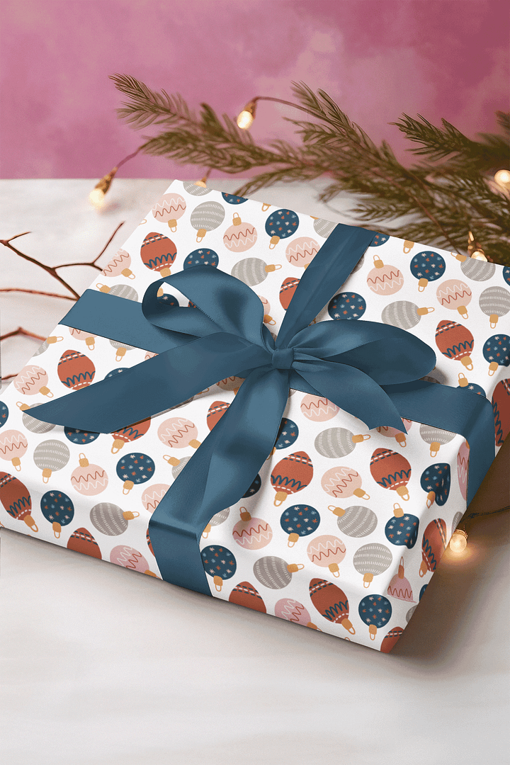 Christmas Ornament Wrapping Paper product image (1)