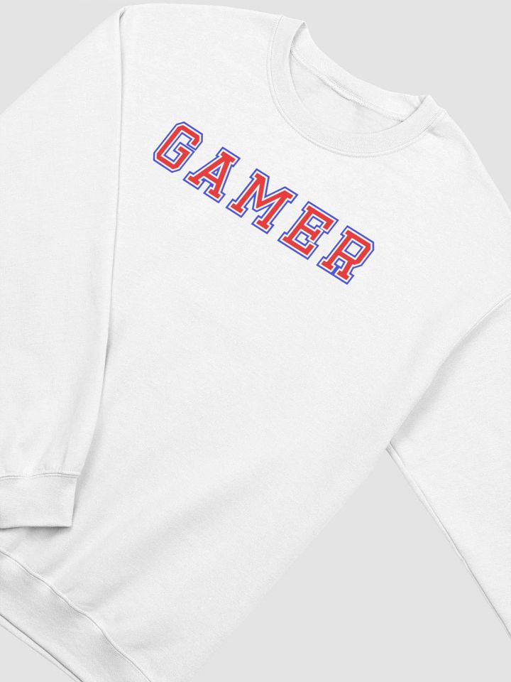 Patriotic Gamer Crewneck (Blue/Red) product image (2)