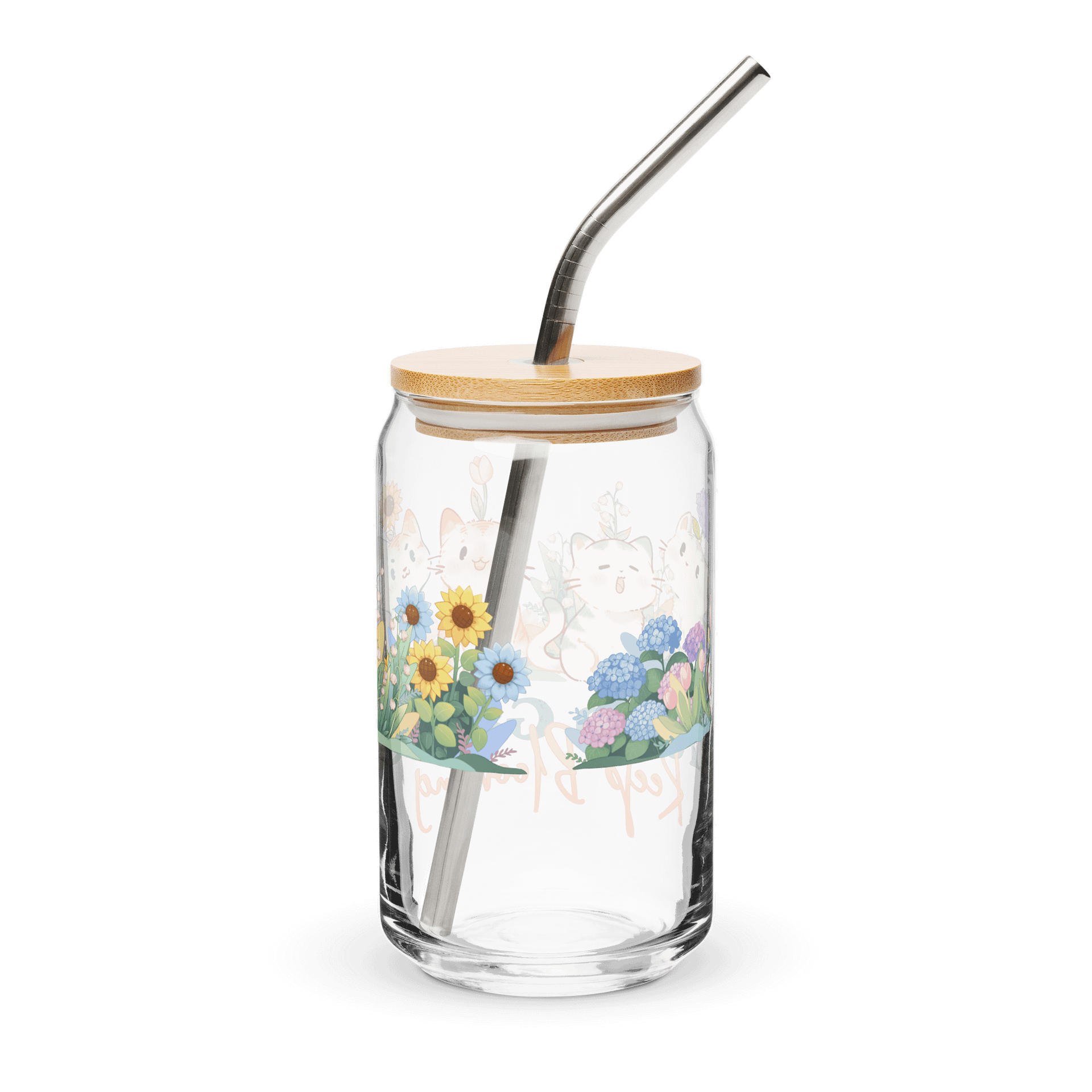 Life is a cat garden - Can-Shaped Glass product image (2)
