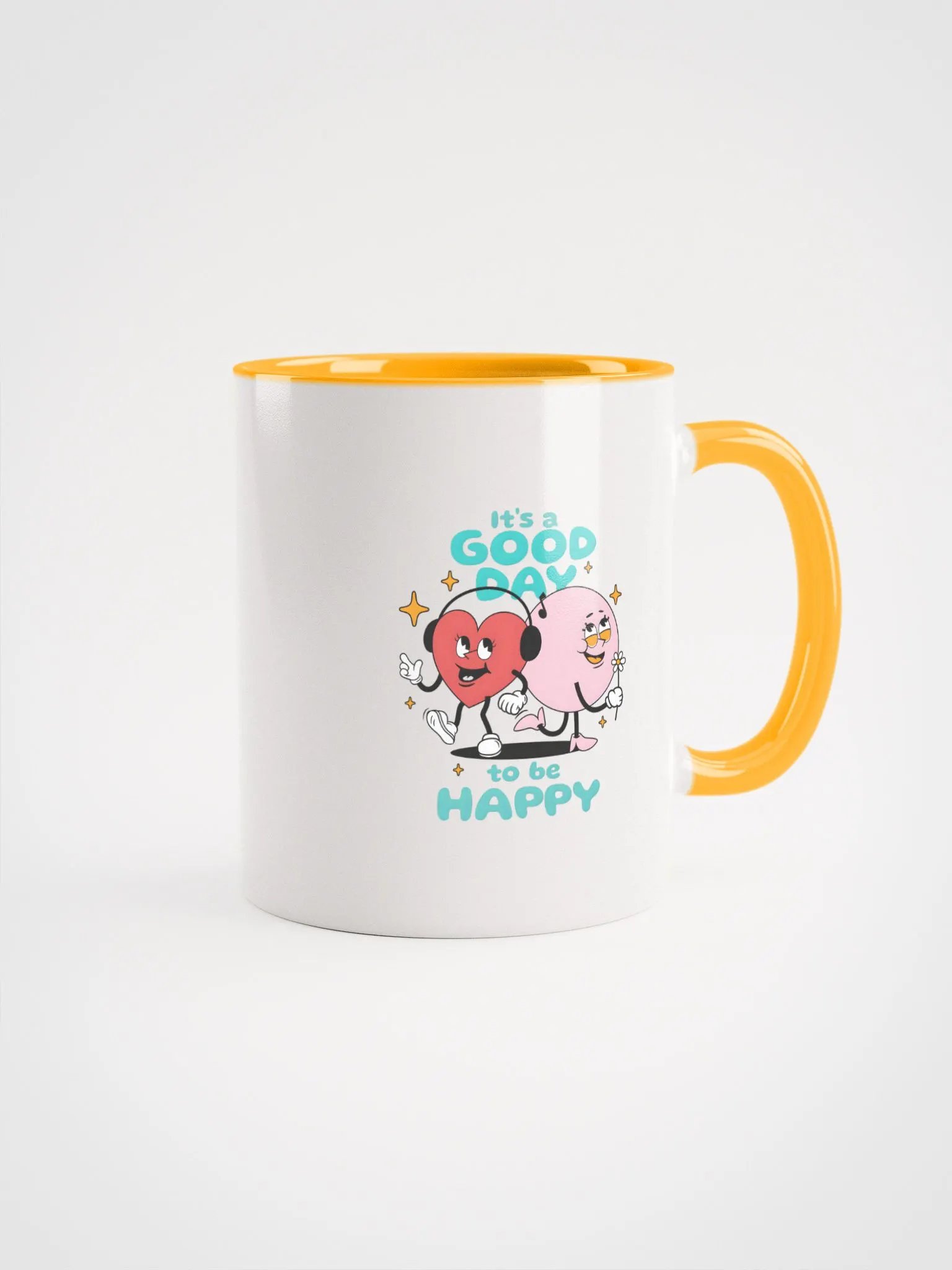 Happy Hearts Ceramic Mug - A Happy Good Day product image (1)