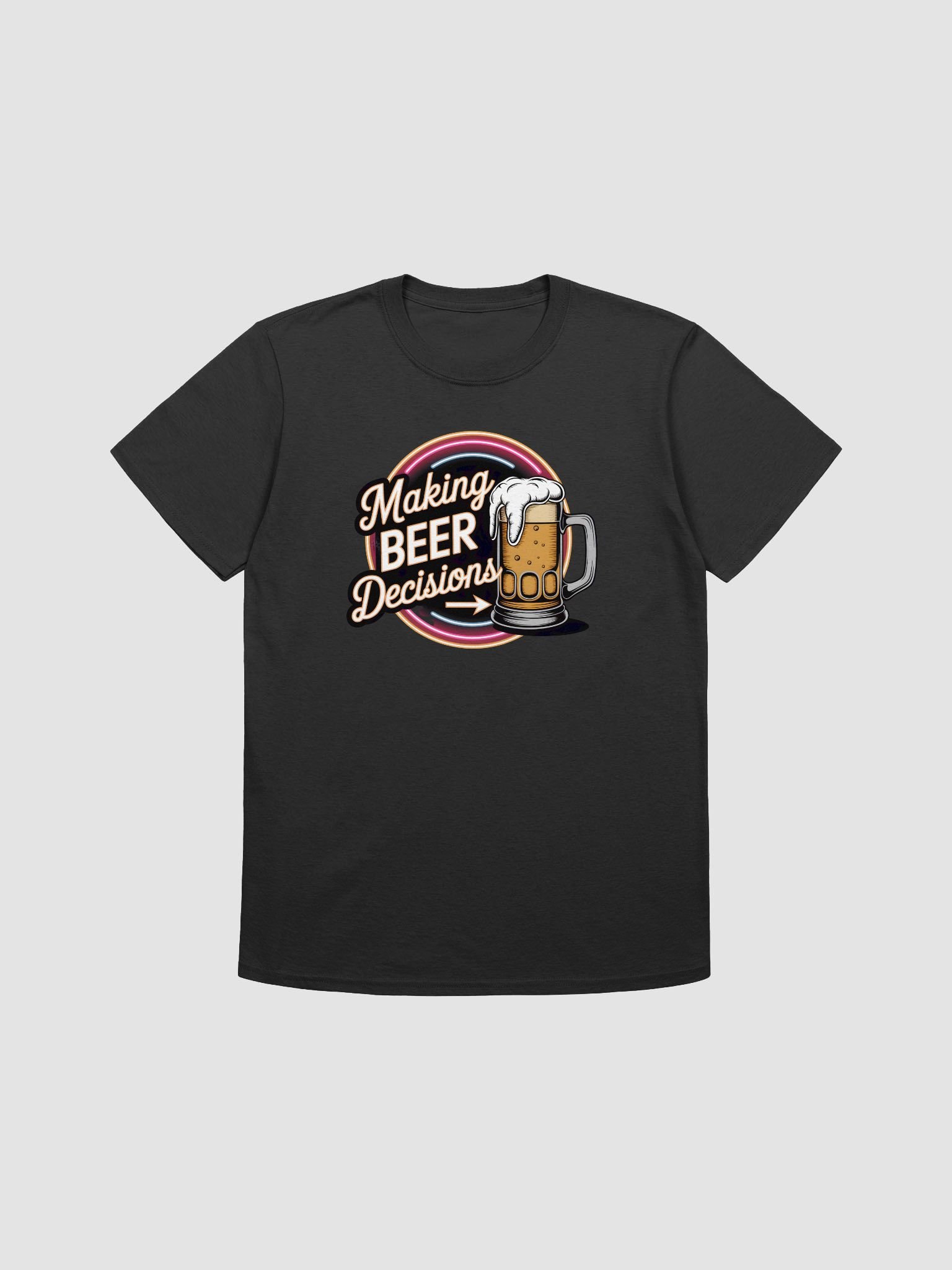 Beer Decisions Neon T-Shirt product image (16)