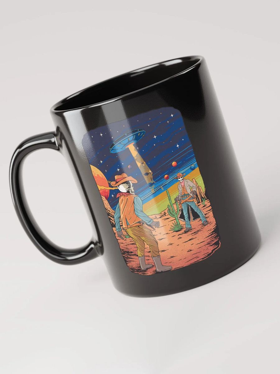 Skeleton Space Cowboys Black Glossy Mug product image (4)