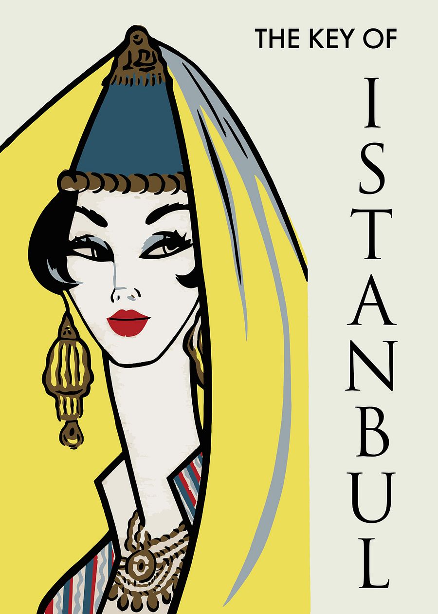 Istanbul, Turkey, 1960s — retro vintage travel poster, retro travel art, retro travel wall art product image (3)