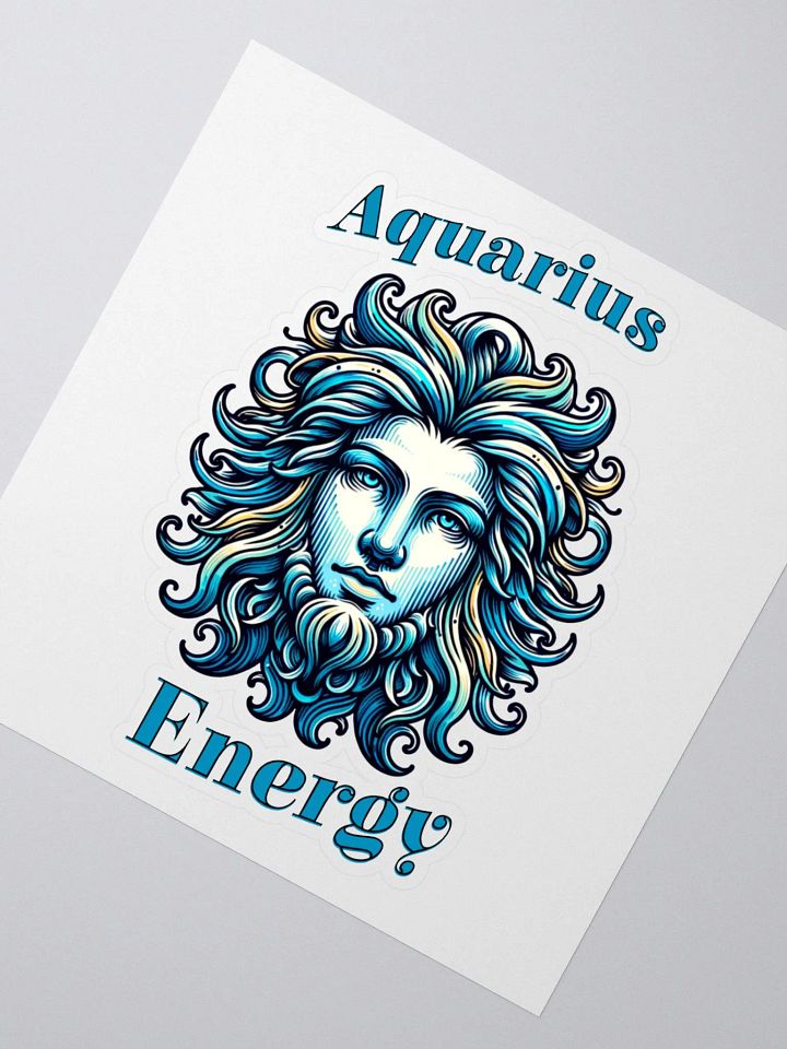 Zodiac Sign Aquarius Energy Sticker product image (2)