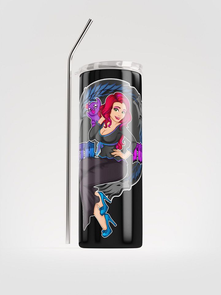Stainless Steel Tumbler with Straw - Logo 2 product image (2)