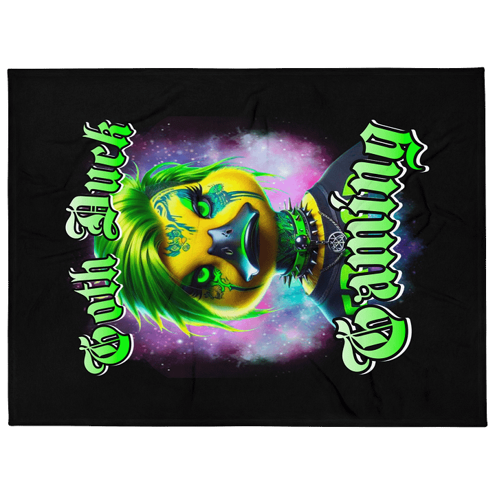Goth Duck Cosmic Throw Blanket product image (1)