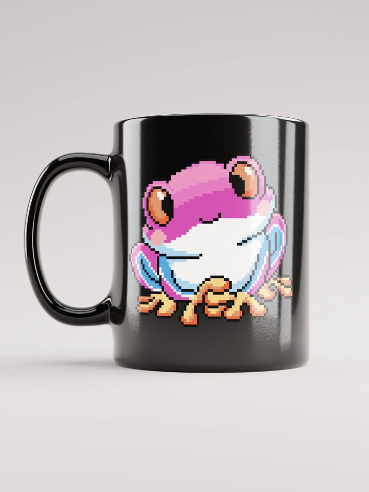 Pink Rip the Frog Black Glossy Mug product image (1)