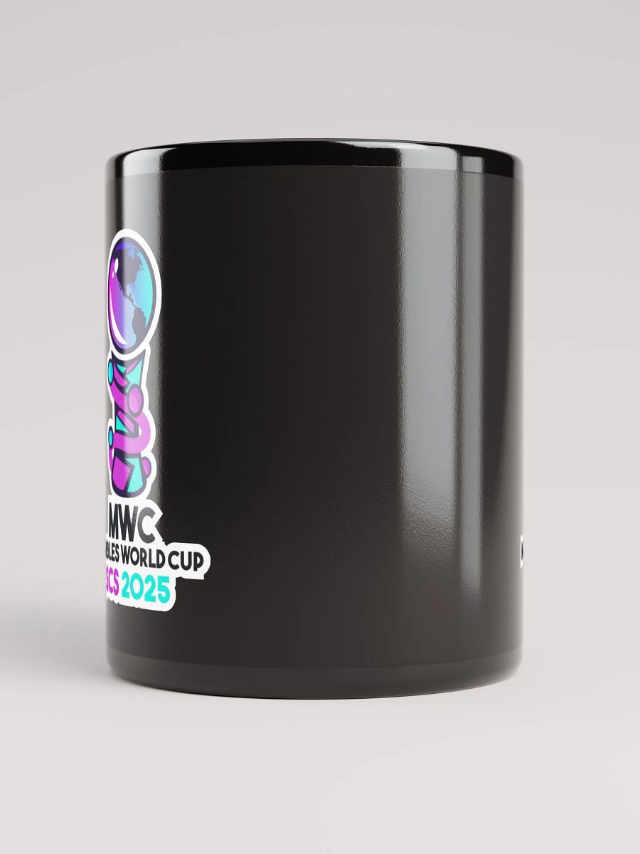 MARBLE WORLD CUP GLOSSY BLACK MUG product image (3)