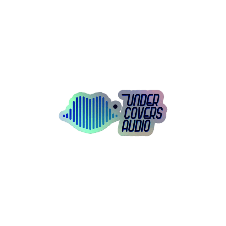 Under Covers Audio Logo Holographic Sticker product image (1)