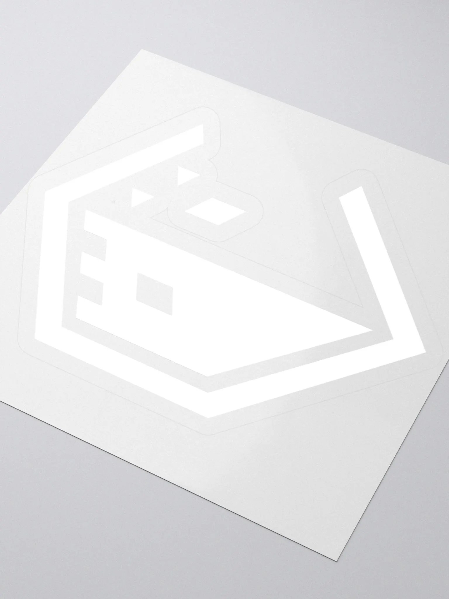 Castle Logo Sticker White product image (3)