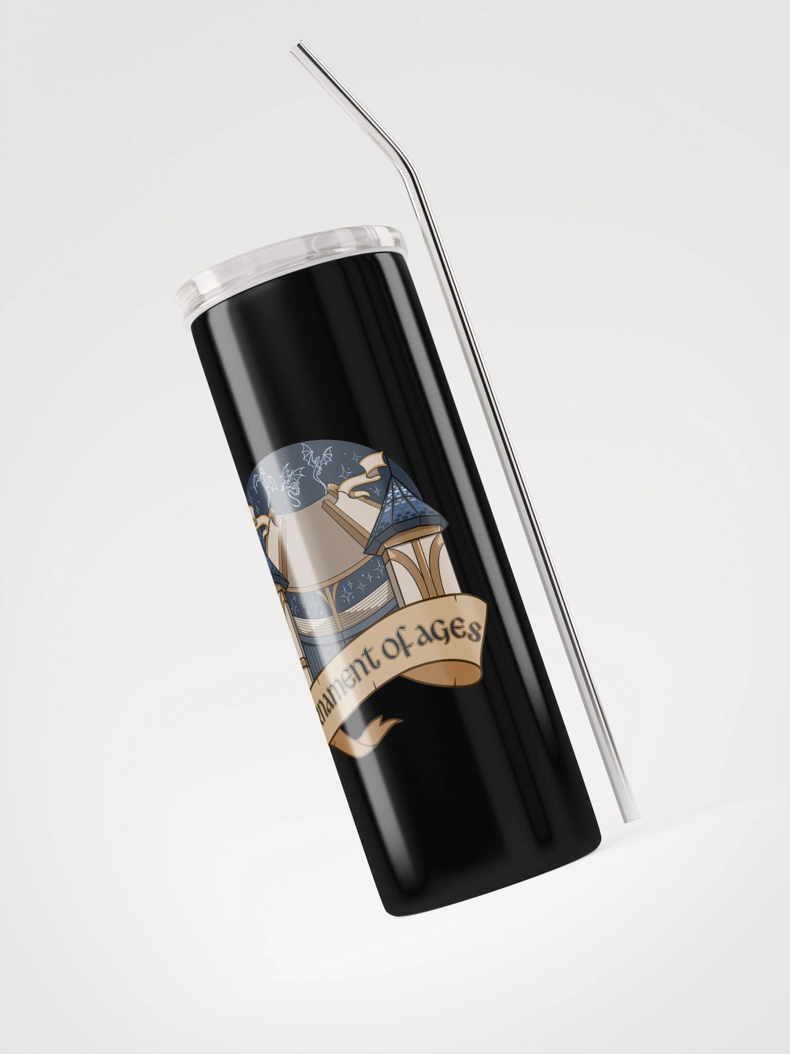 Coliseum Sky - Stars Version - Tumbler w/Straw product image (3)