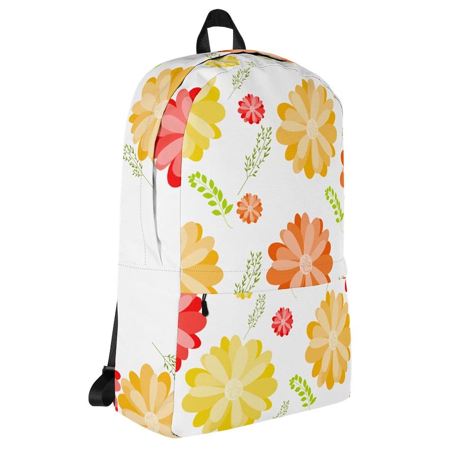 Orange Floral Backpack product image (8)