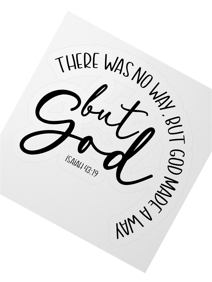 But God Kiss Cut Sticker product image (6)