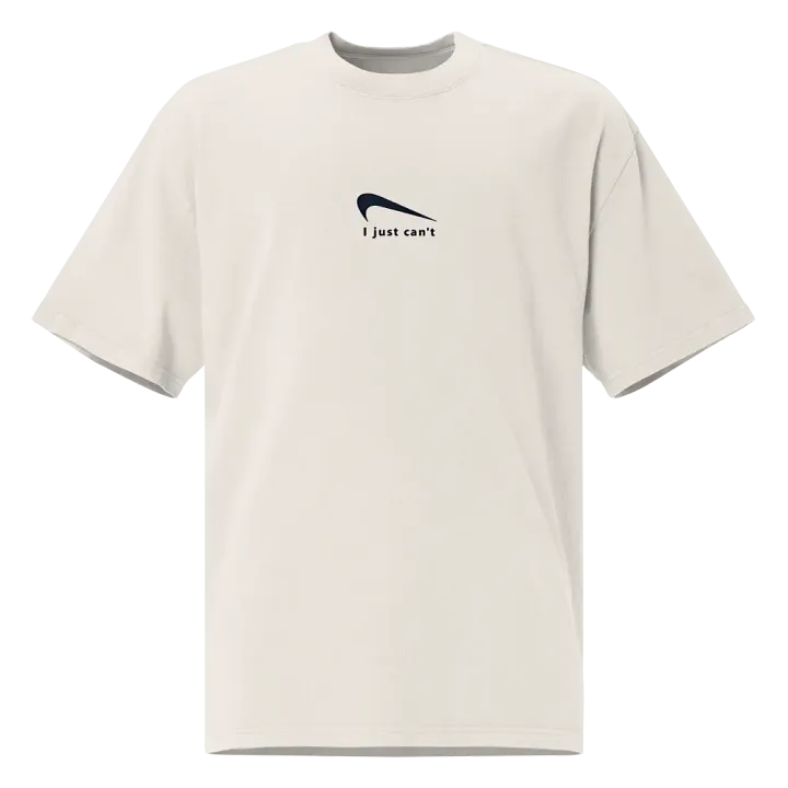 Oversized I Just Can't Tee product image (1)