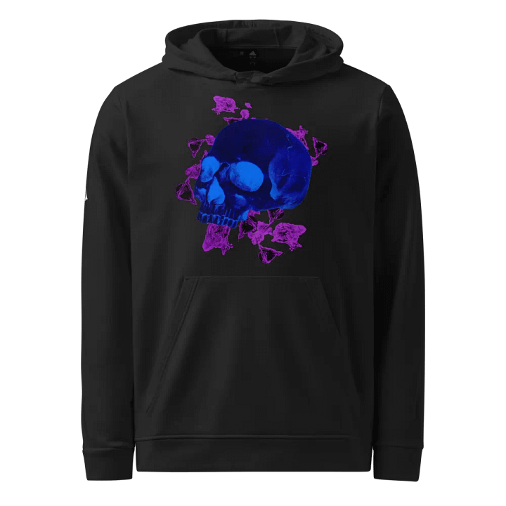 Ethereal Skull and Roses Fleece Hoodie product image (1)