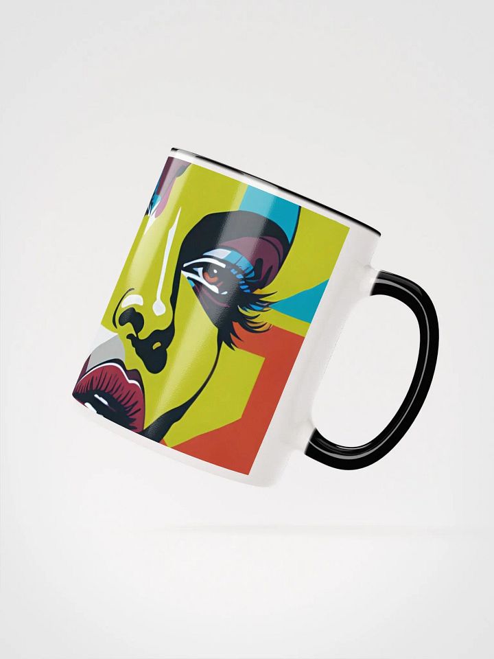 Vibrant Geometric Portrait Ceramic Mug product image (13)