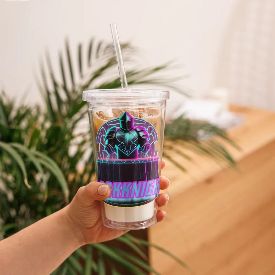 Blackknight513 Double Wall Clear Plastic Tumbler (16 oz) product image (11)