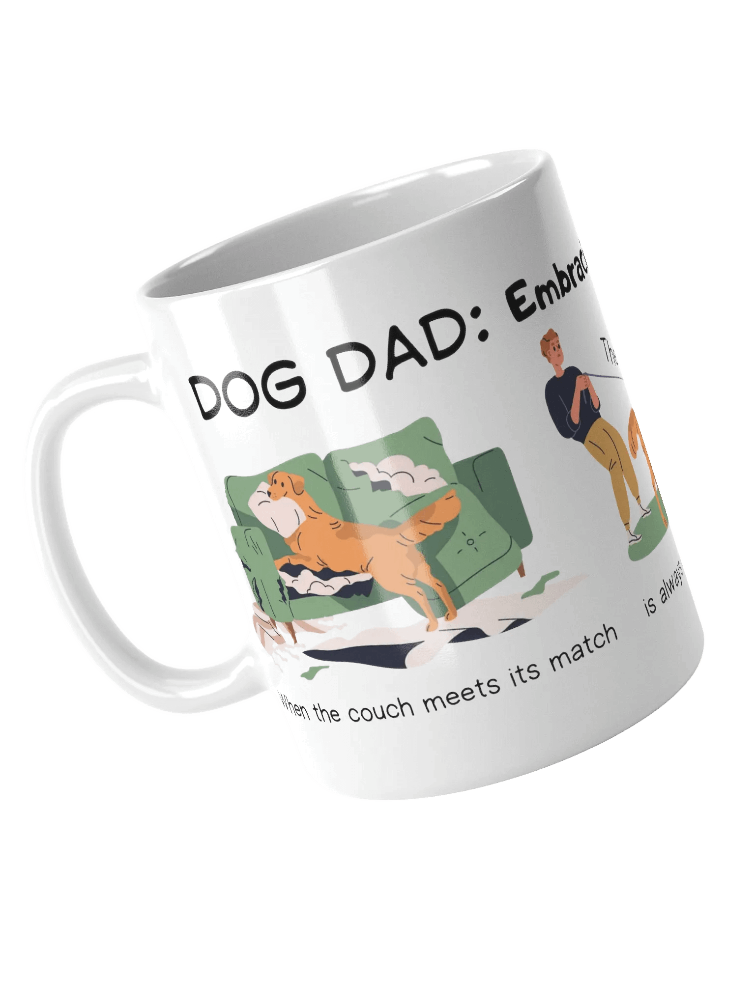 Dog Dad Chaos Ceramic Mug product image (5)
