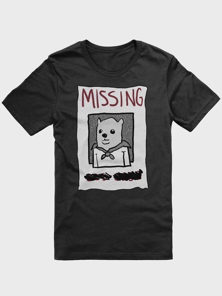 missing dog poster shirt product image (1)