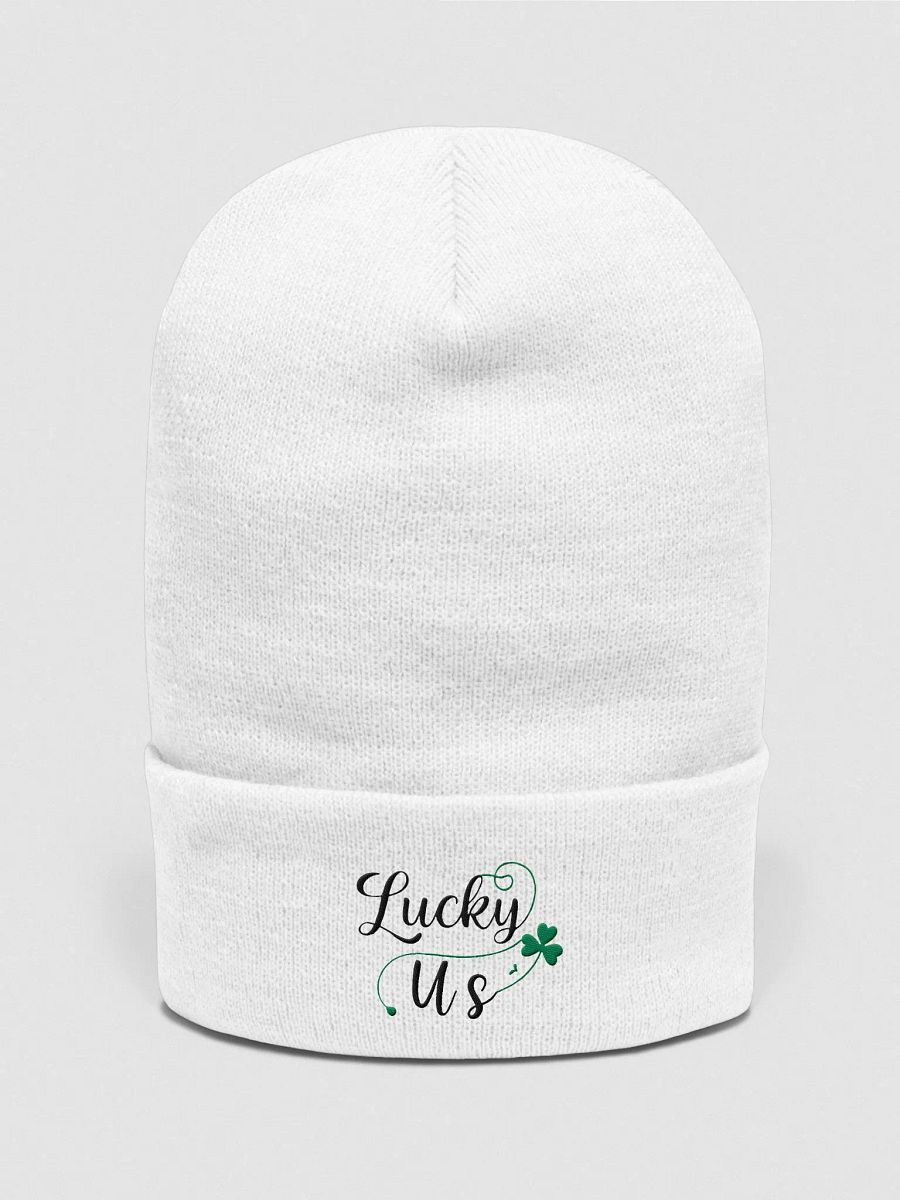 Lucky Us Shamrock St, Patrick's Day Cuffed Beanie product image (1)