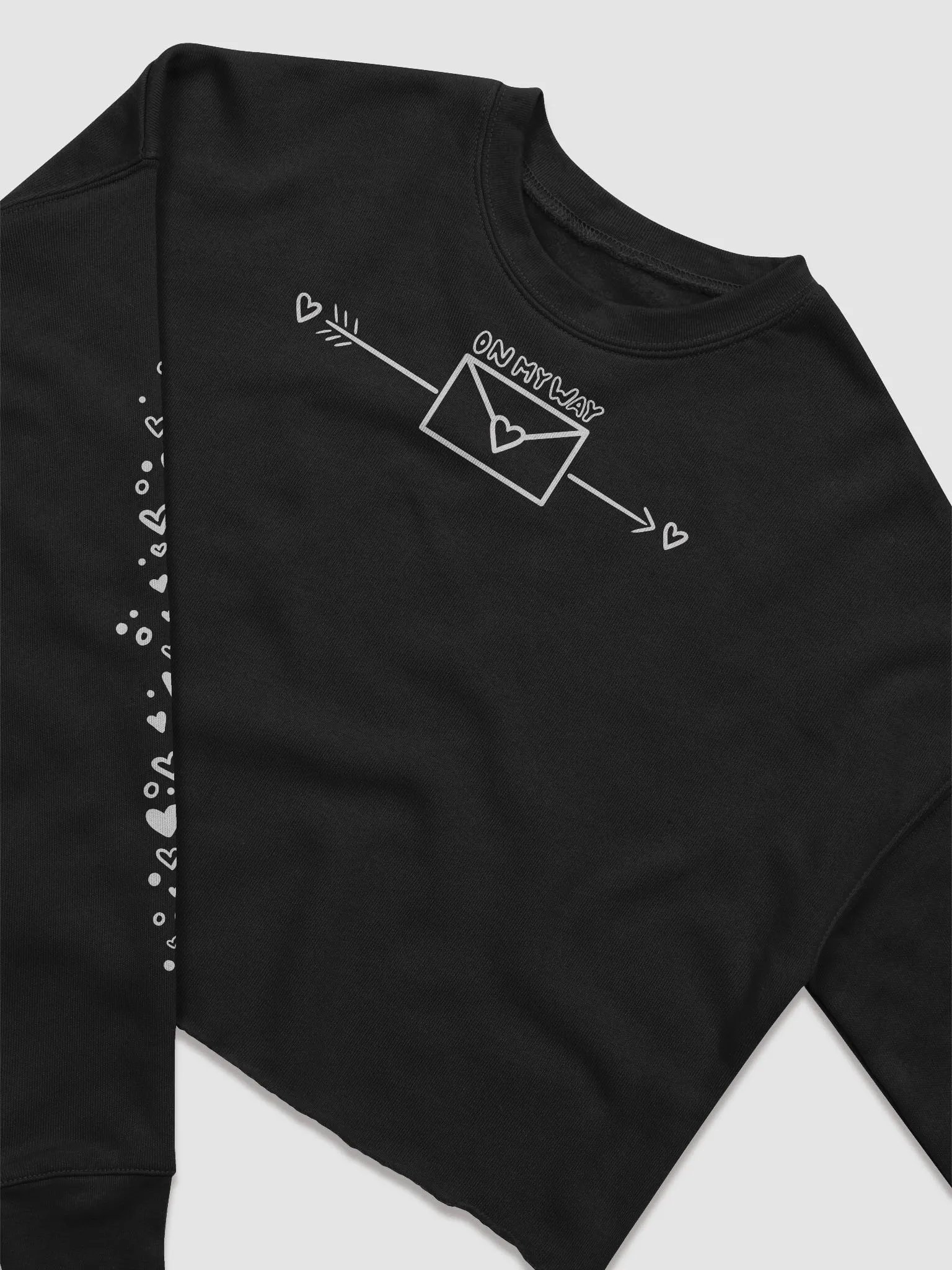 Letters On My Way Cropped Crewneck product image (3)