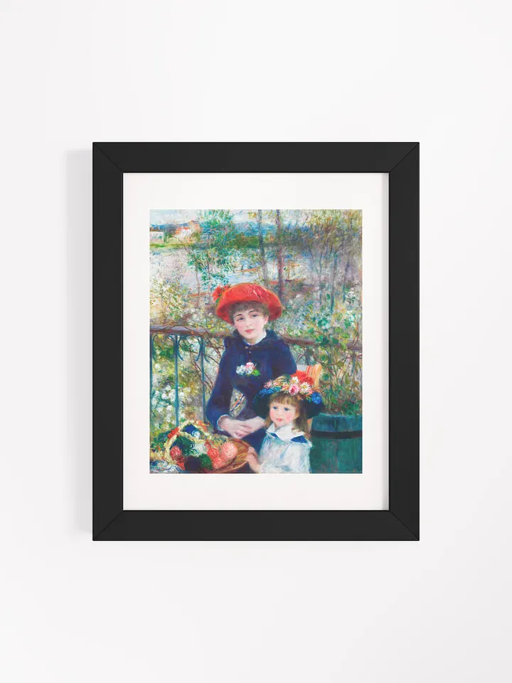 'Two Sisters on the Terrace'- Framed Matte Poster product image (1)