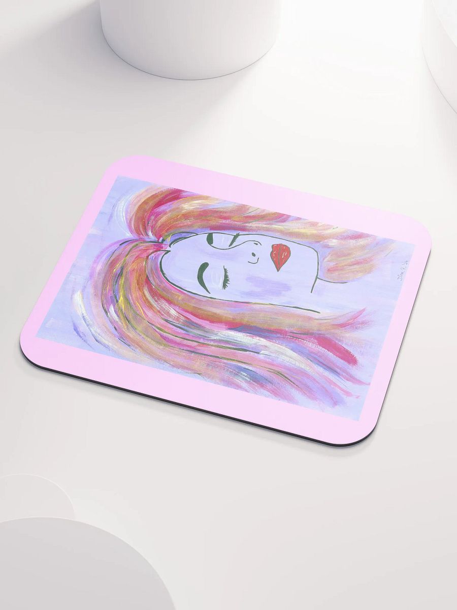 Dreaming Girl - (art by Dina R.) - acrylic painting picture - Classic Mouse Pad product image (3)