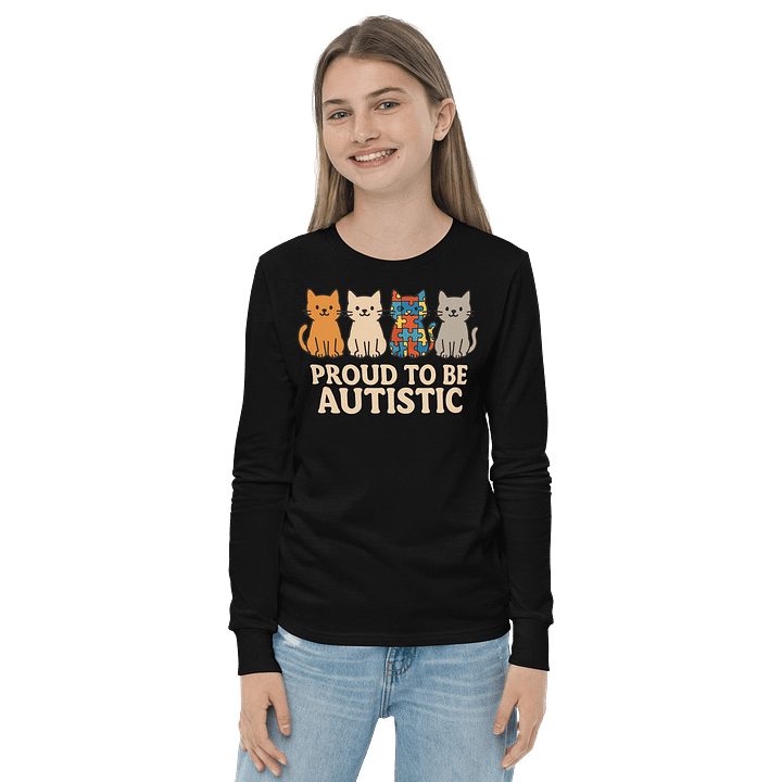 Proud to Be Autistic Youth Long Sleeve T-shirt product image (8)