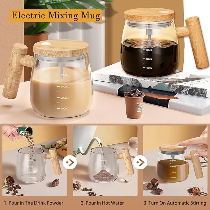 Self Stirring Mug, Electric Mixing Cup Self Stirring Coffee Mug product image (6)
