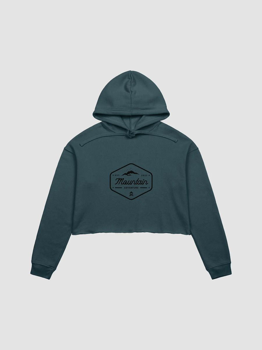 Womens Mountain Adventure graphic Crop hoodie product image (1)