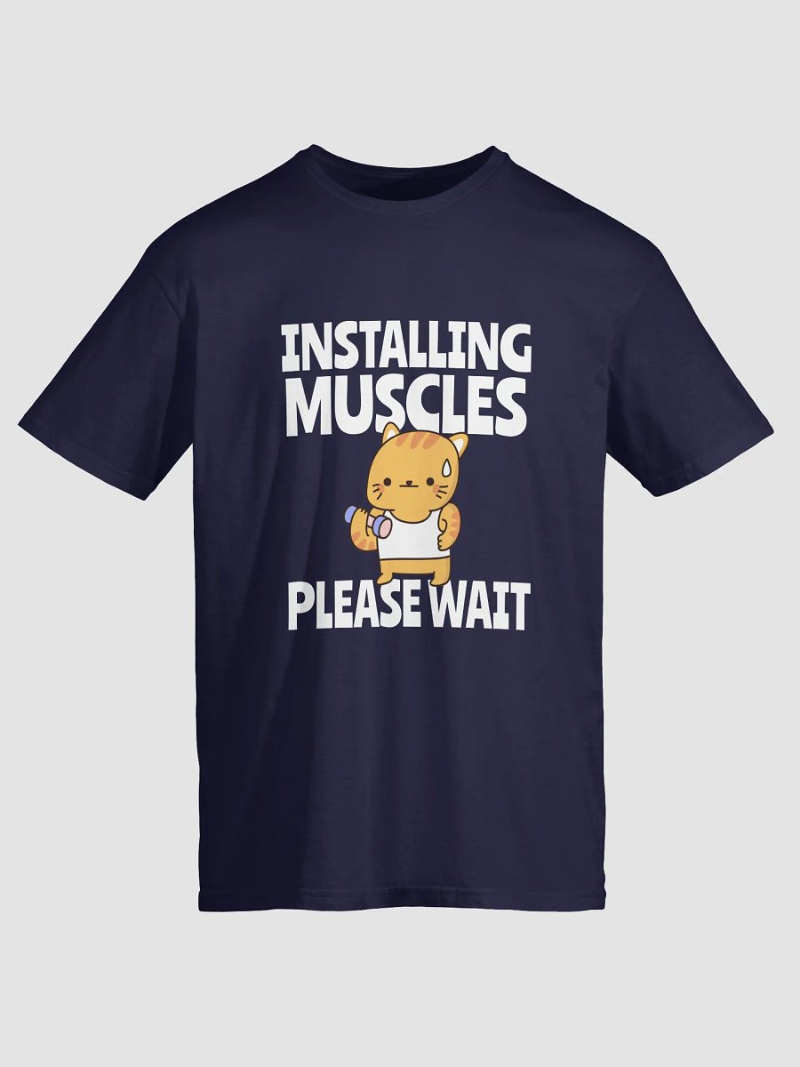 Chubby Cat Workout Cartoon T-Shirt product image (25)