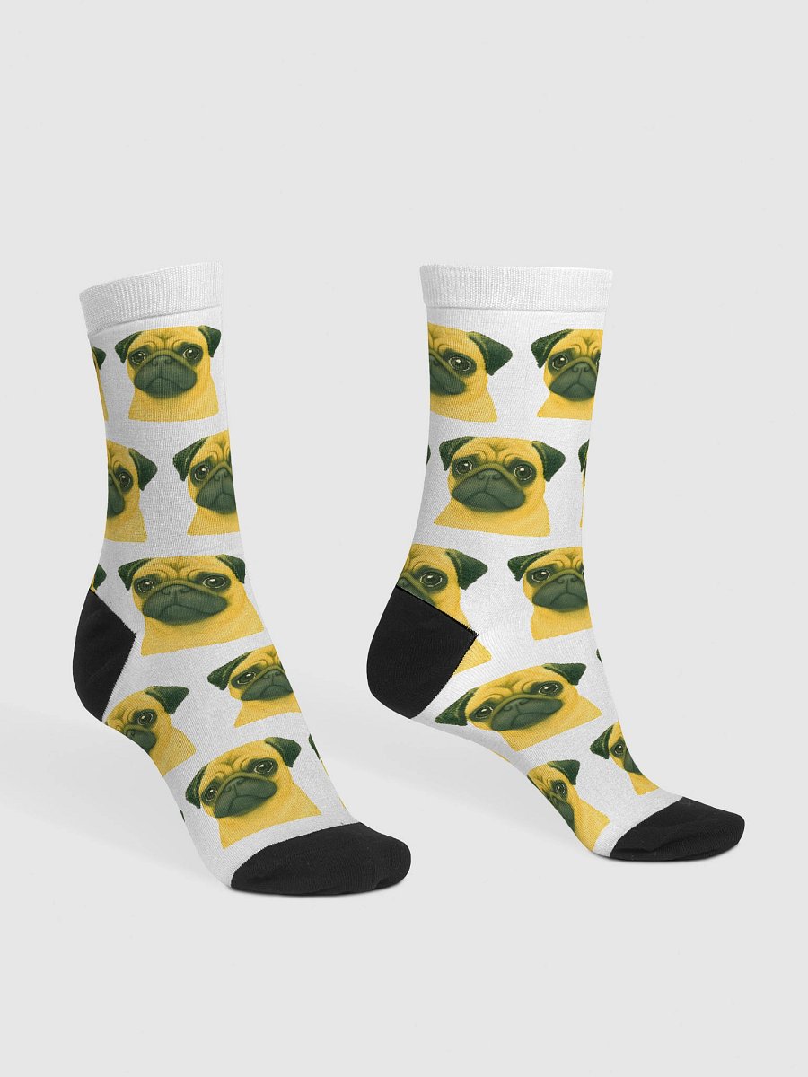 Cute Sad Pug Socks product image (3)