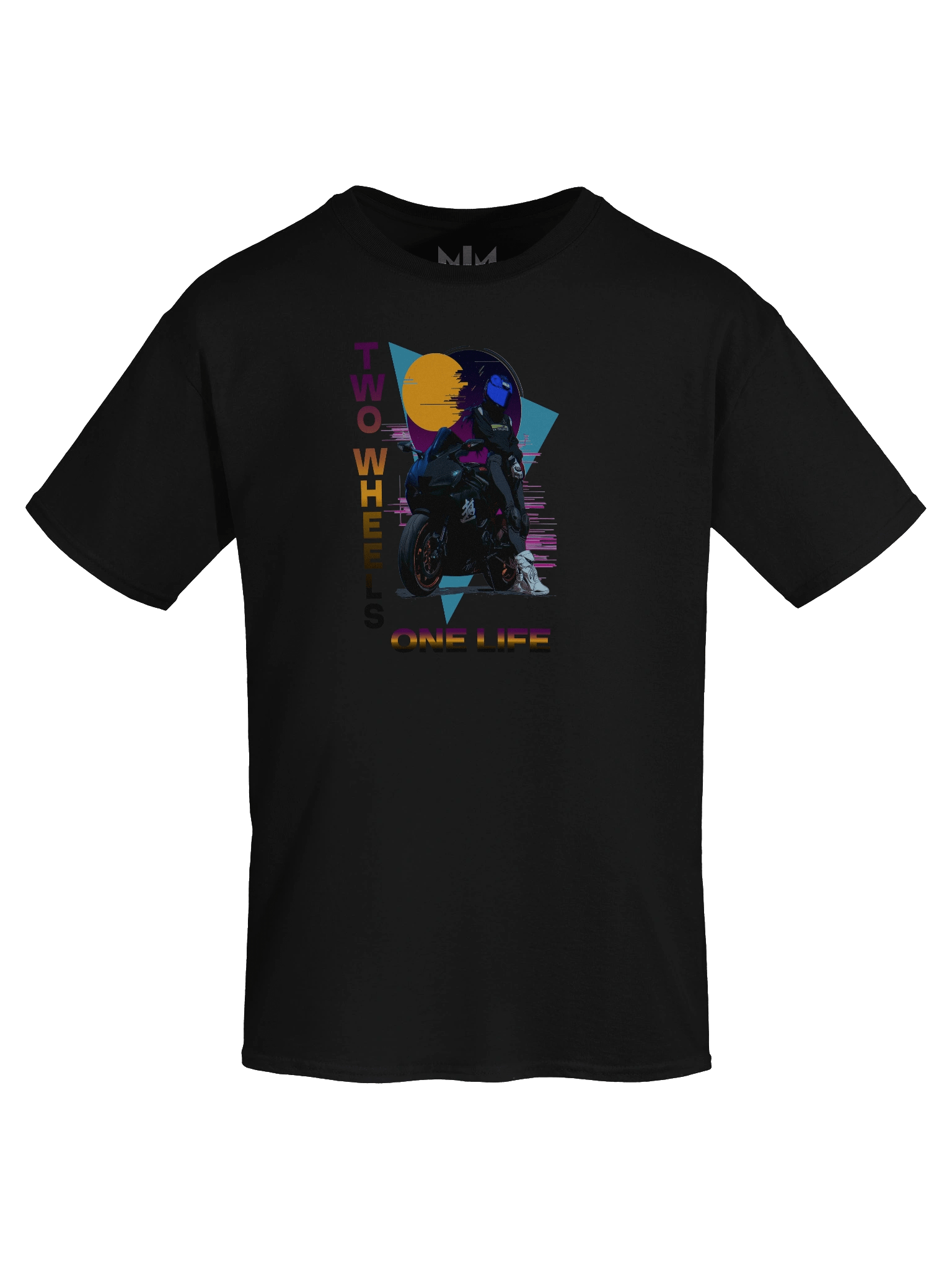 Two Wheels One Life Heavyweight Printed T-Shirt product image (55)