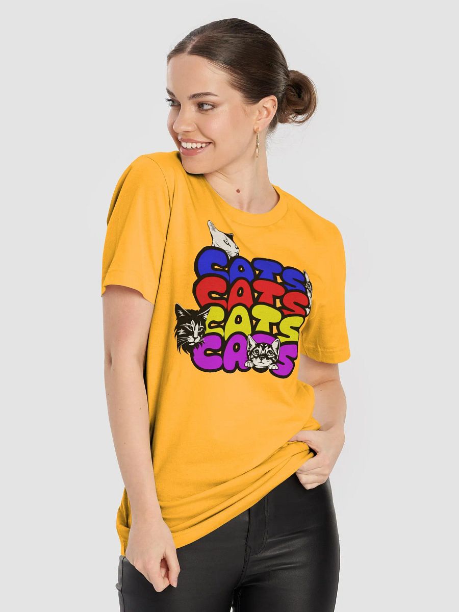 Vibrant Cat Faces Unisex T-Shirt product image (1)