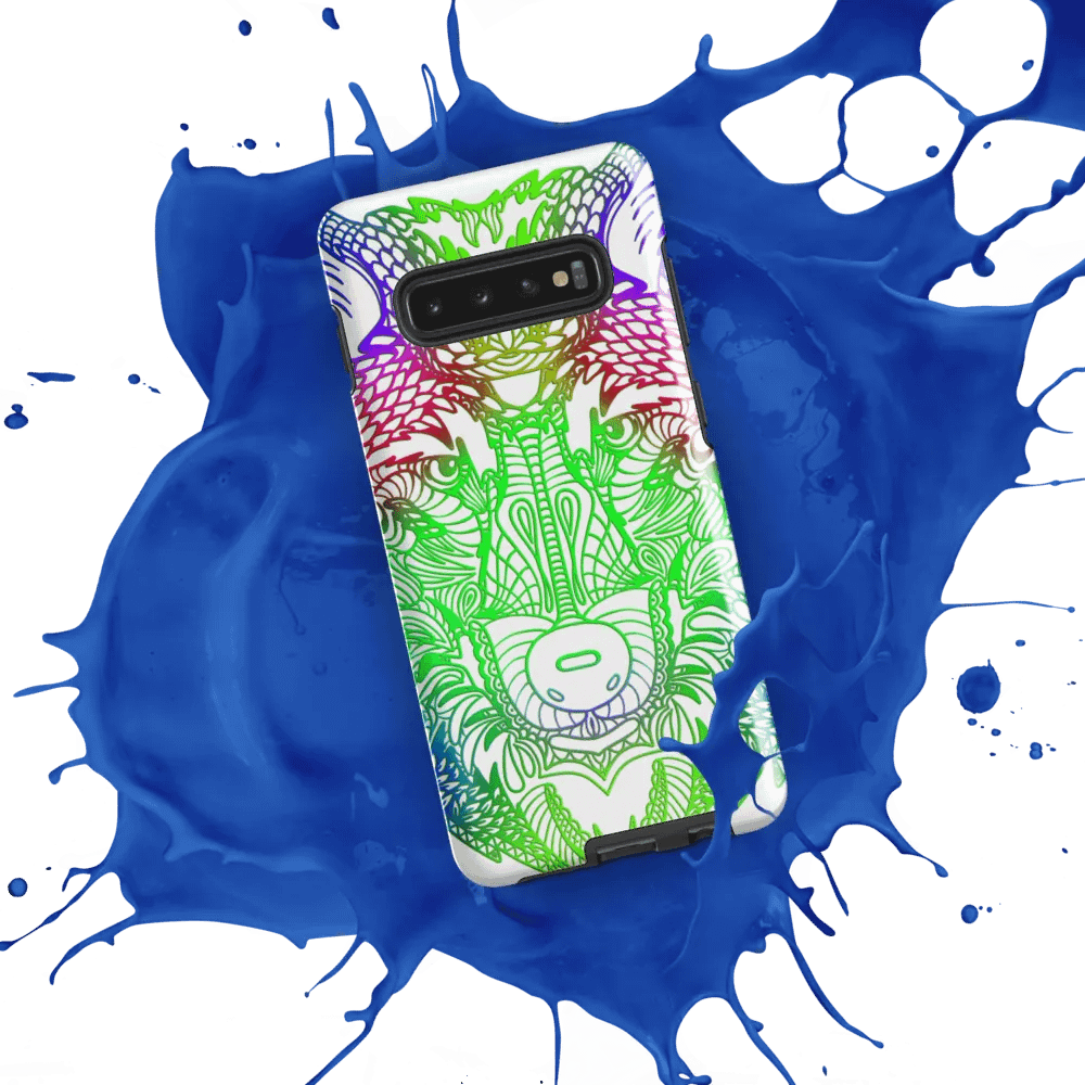 Wolf Head Green Mandala Phone Case product image (8)
