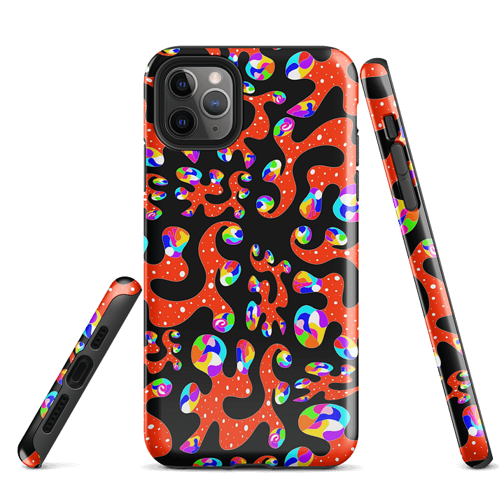 Vibrant Red Amoeba Tough iPhone® Case product image (3)