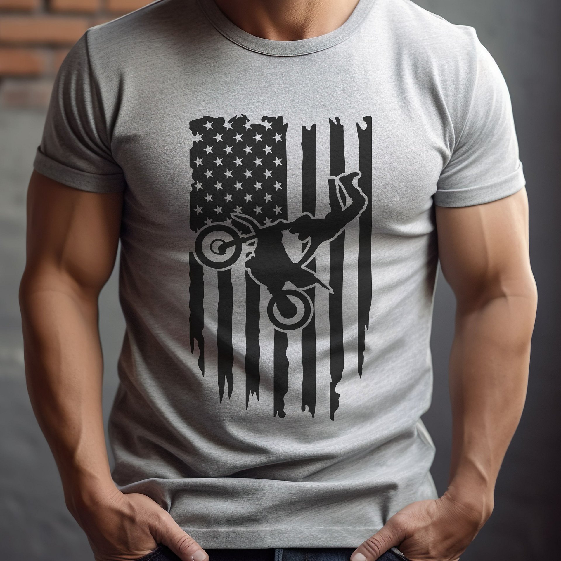 American Dirtbike Gildan 64000 Unisex Tshirt product image (1)