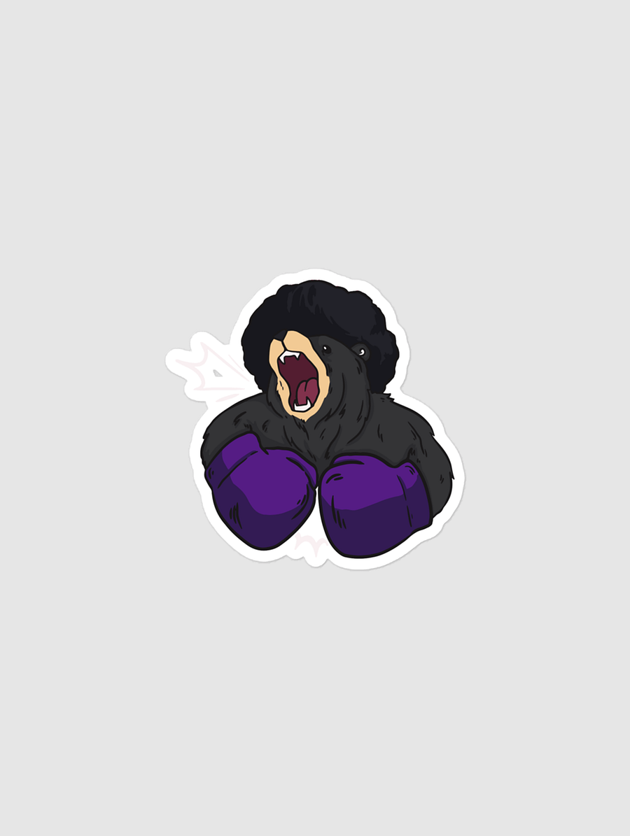 Boxing Bear - Bubble-free stickers product image (1)