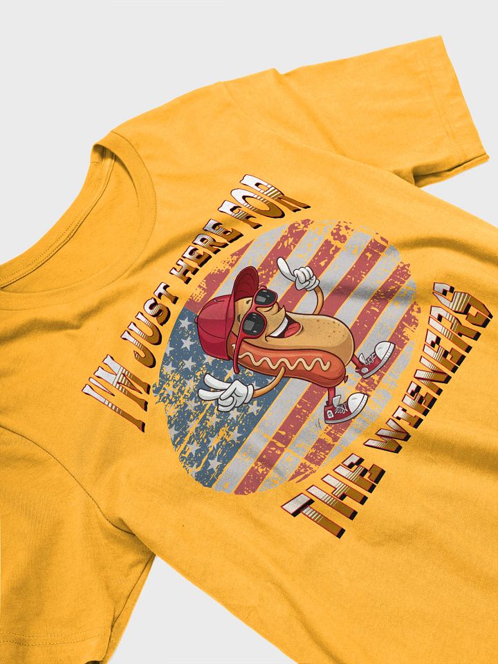 Im Just Here For The Wieners Patriotic Cool Tee product image (30)
