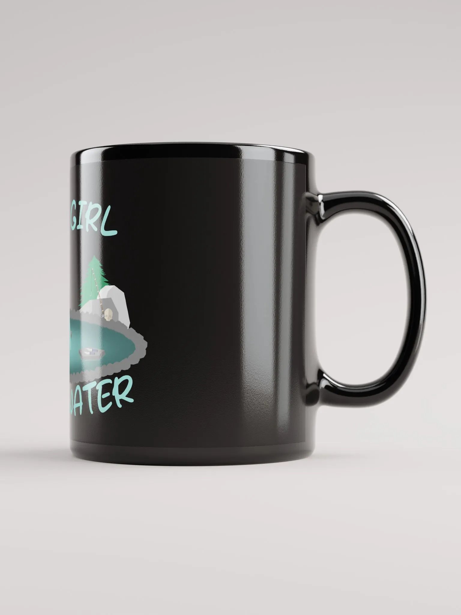 Gamer Girl Spring Water Mug (Black) product image (2)