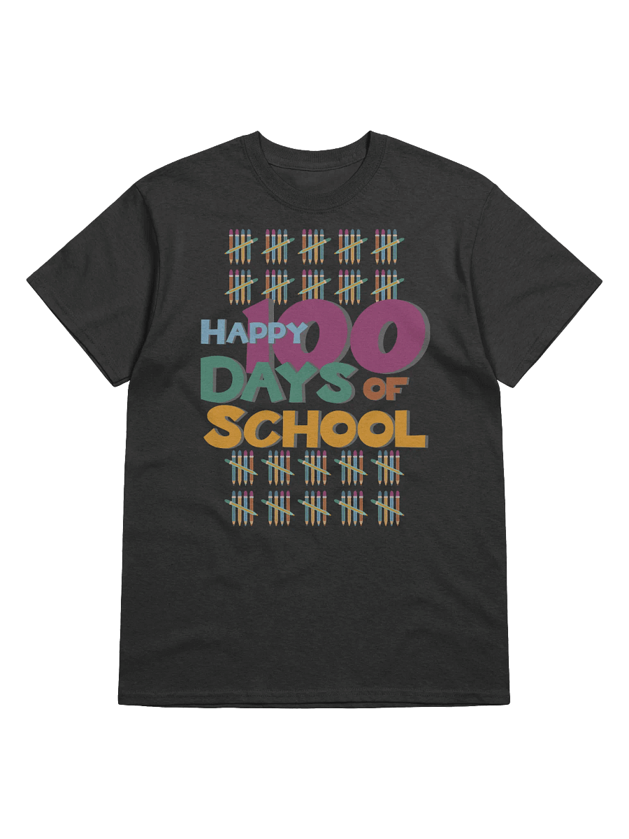 Colorful Happy 100 Days of School Celebration T-Shirt product image (1)