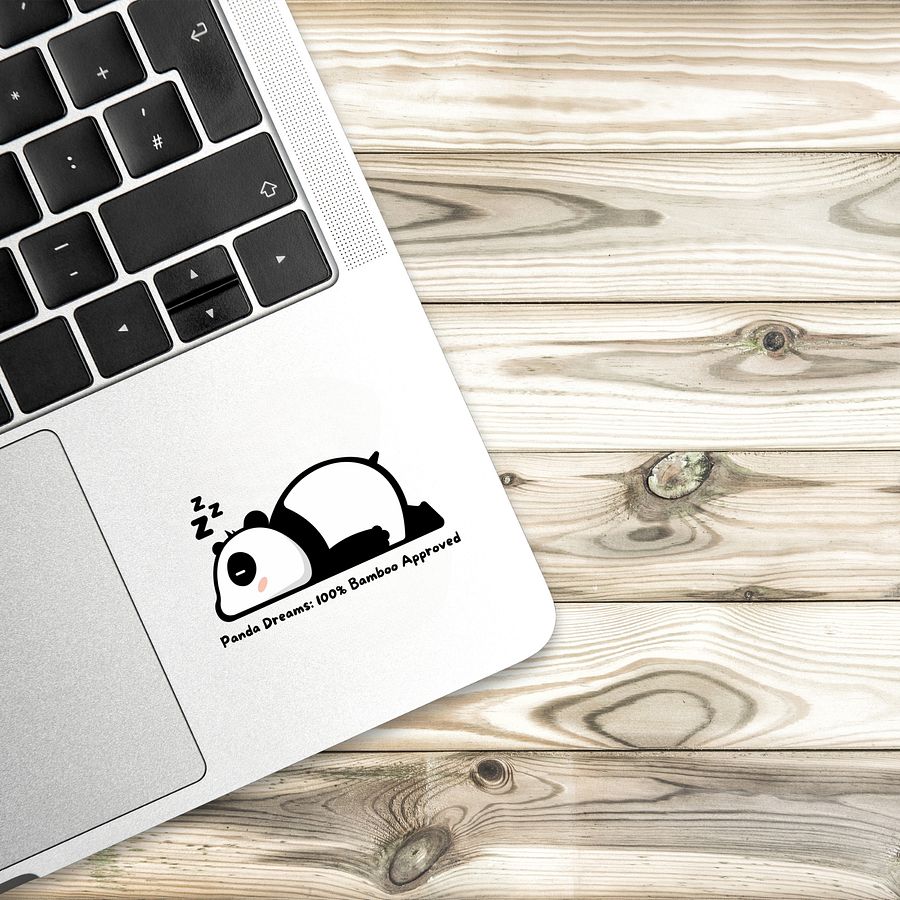 Panda Dreams: 100% Bamboo Approved Sticker product image (13)