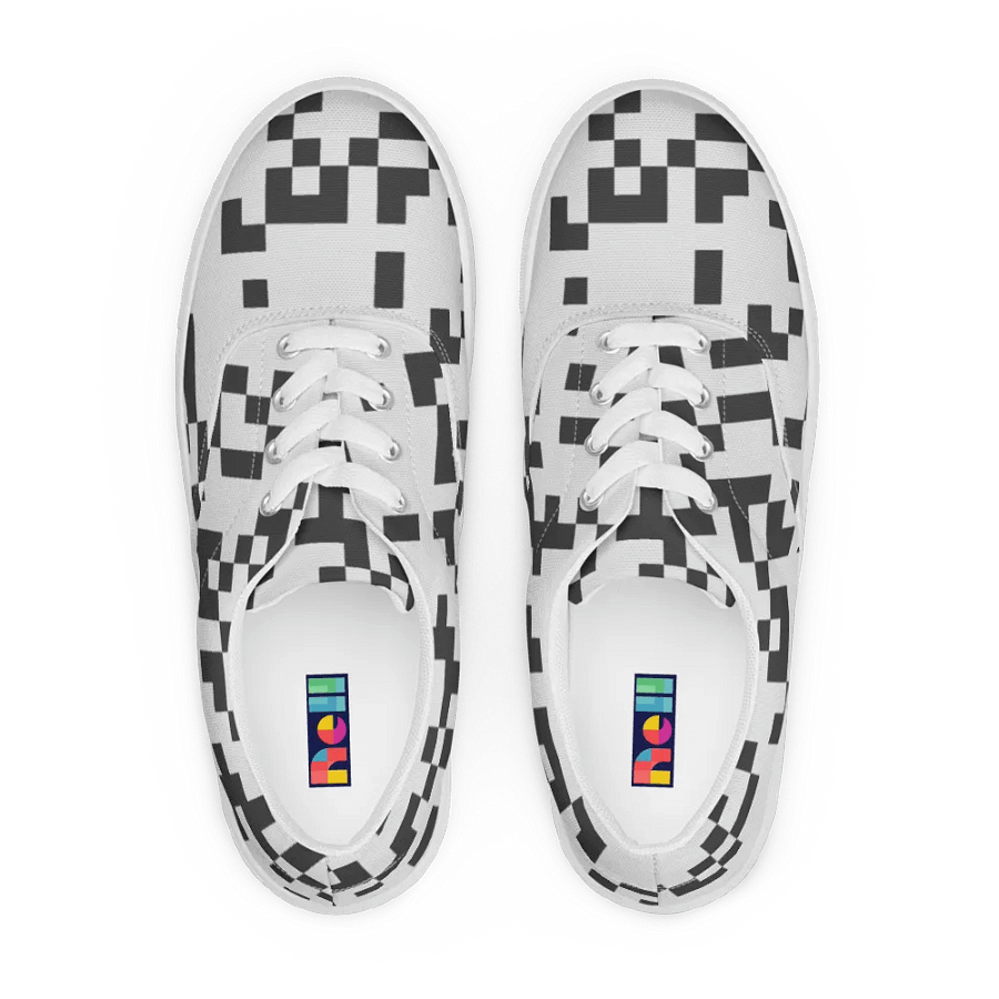 Pixelated Camo Lace-Up Sneakers product image (1)