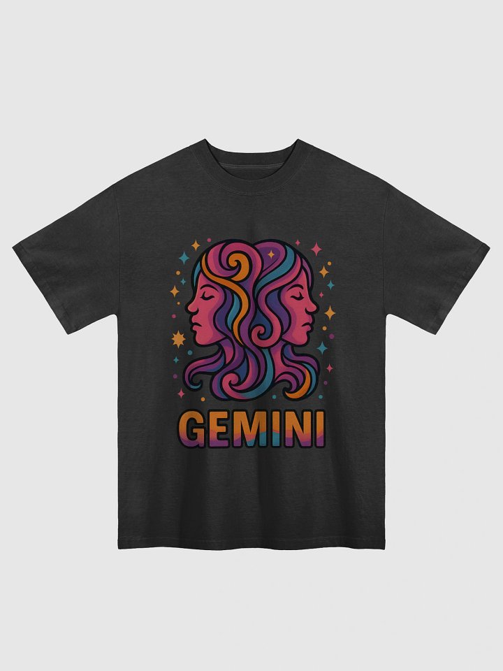 Gemini Zodiac Sign T-Shirt – Colorful & Expressive Star Sign Art 1 product image (1)